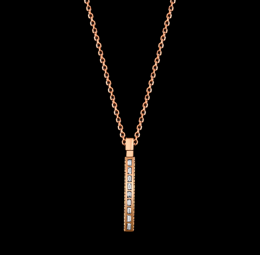 Signature Collection Large Baguette Bar Necklace