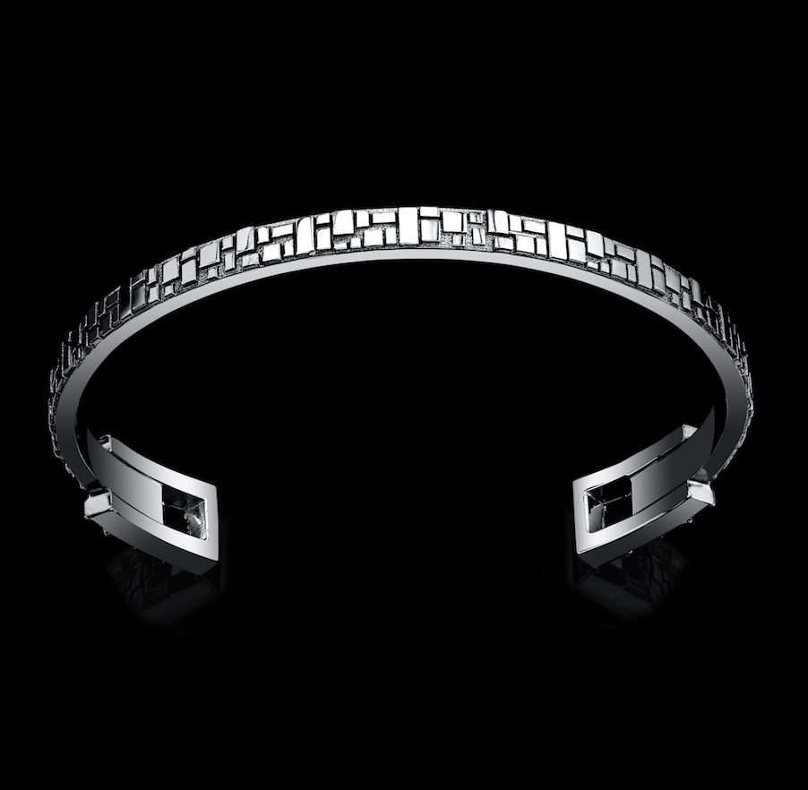 Signature Collection Cuff Bracelet with Baguette Cut Diamonds