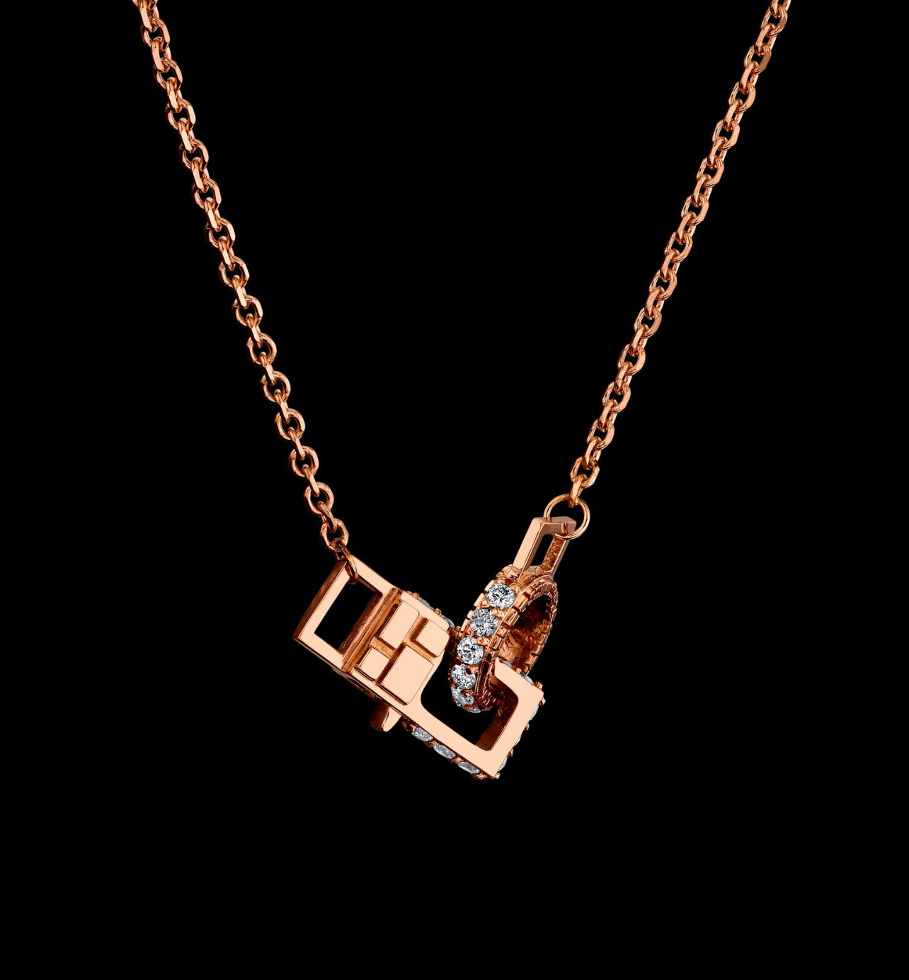 Signature Collection XL ‘INTERLOCKED’ Necklace with diamonds