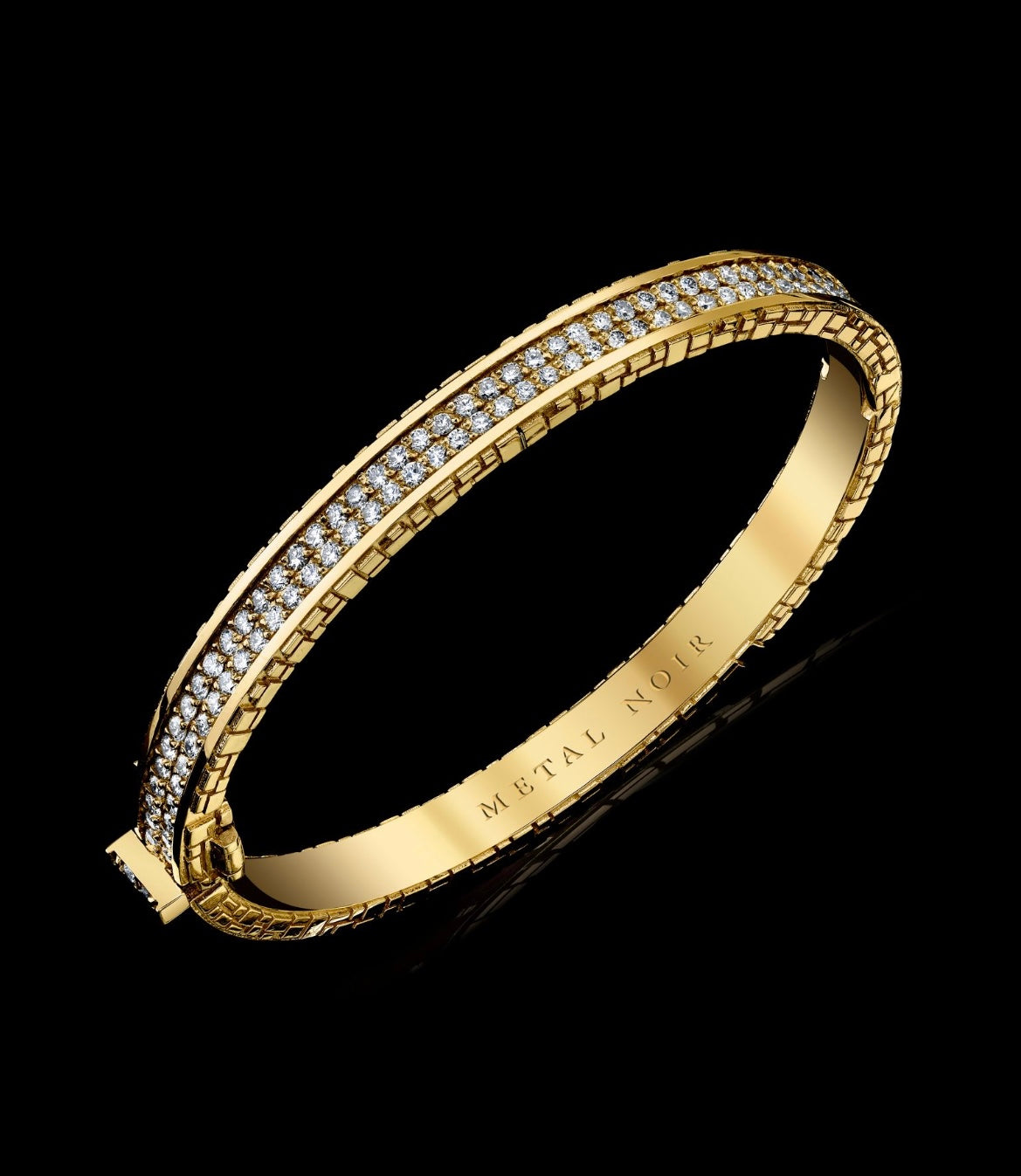 Signature Collection Double Row Bracelet with Diamonds