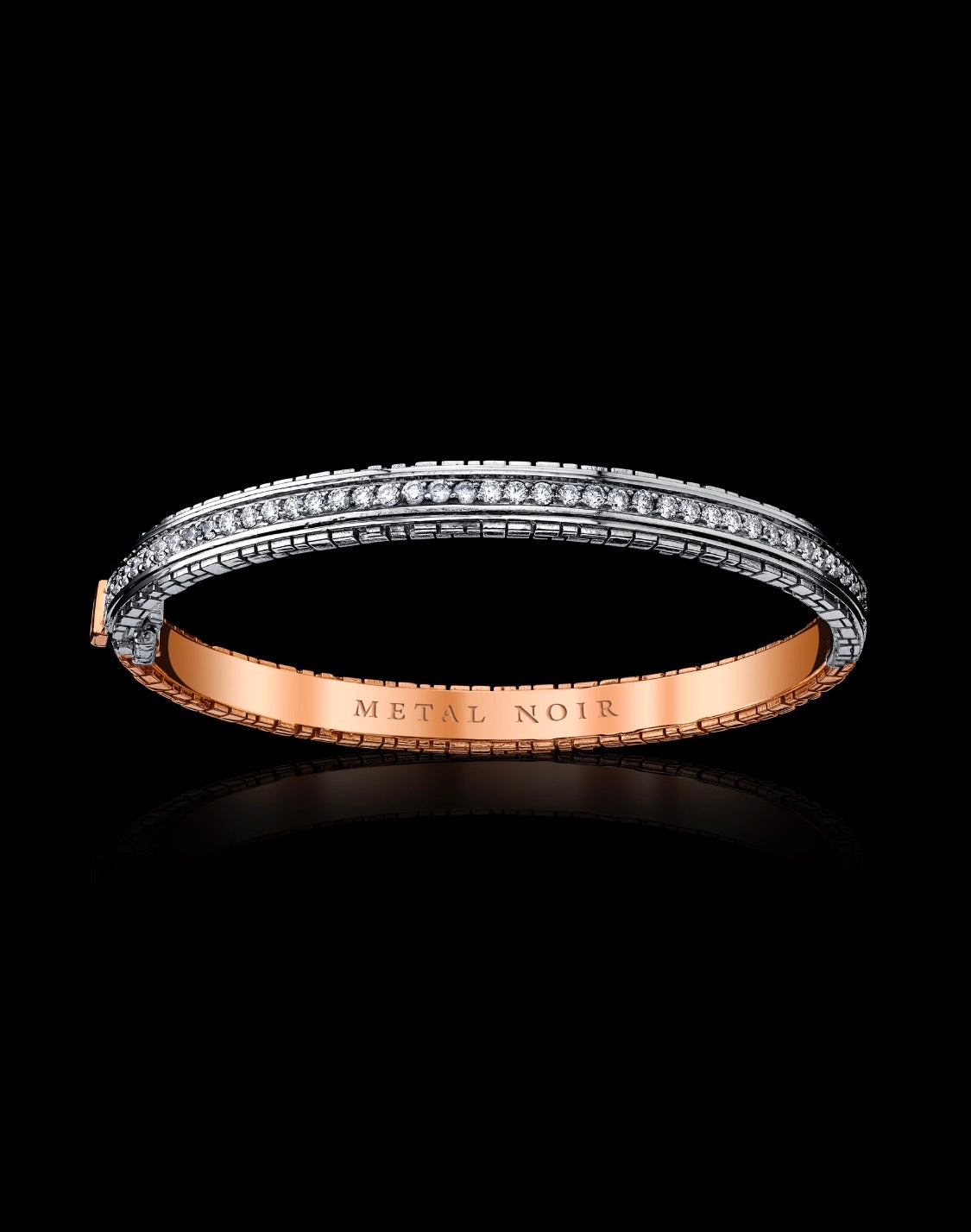 Signature Collection Two-Tone Eternity Bracelet with 20 Point Natural multi-color Sapphires and Diamonds