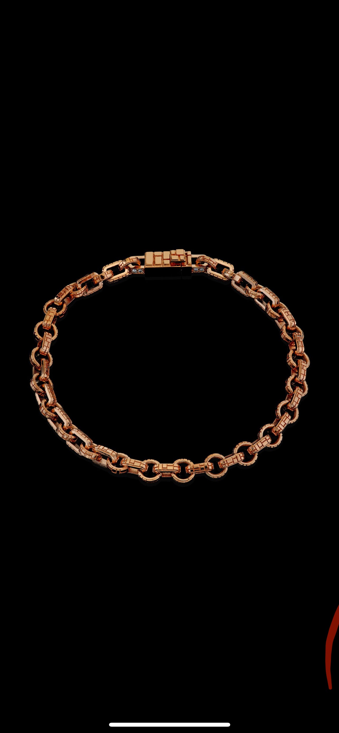 Signature Collection ‘Interlocked’ Link Bracelet in 18k Rose Gold