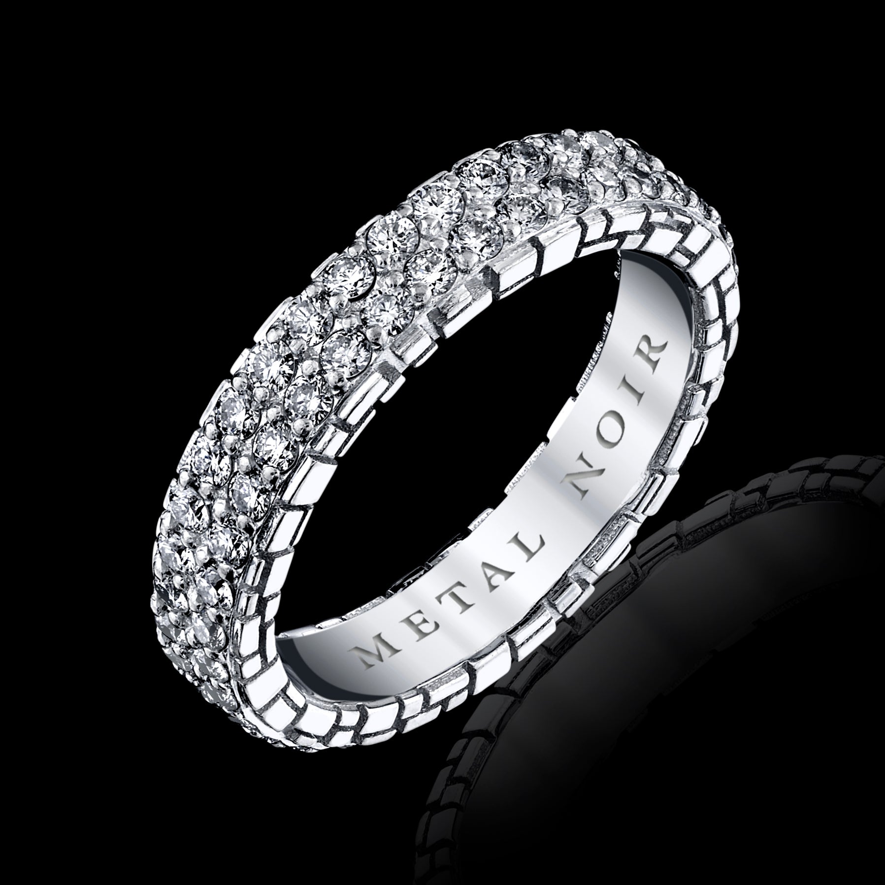 Signature Collection Two Row Eternity Diamond Ring